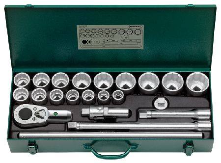 STAHLWILLE 55A 12pt 3/4"dr 22pc IMPERIAL SOCKET SET