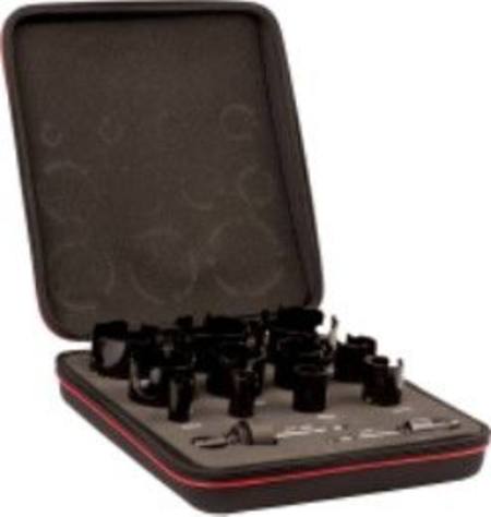 STARRETT 14PC TUNGSTEN CARBIDE TIPPED HOLE SAW KIT