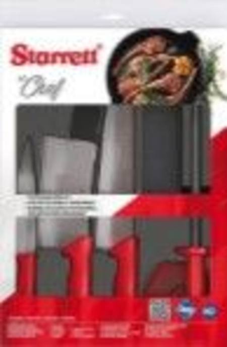 STARRETT 6PCE BBQ KNIFE SET WITH 6"/150mm CLEAVER