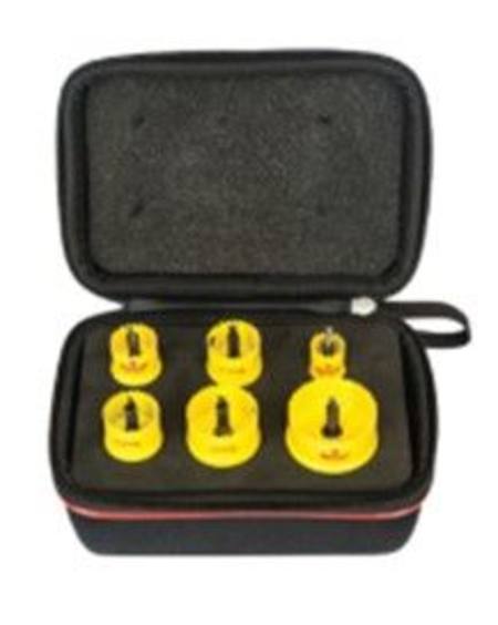 Buy STARRETT CSC BI-METAL 6pc HOLE SAW KIT 16-40mm WITH 1/4" HEX in NZ.