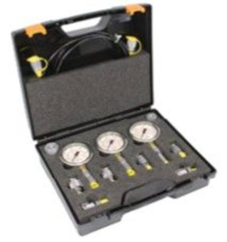 STAUFF 3 GAUGE ANALOGUE TEST KIT IN PLASTIC CASE