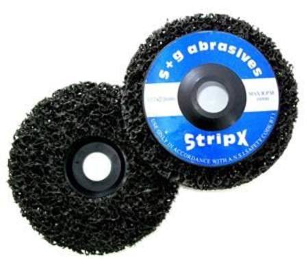 Buy STRIPX BLACK DEPRESSED CENTRE SURFACE CONDITIONING WHEEL 100 x 16mm in NZ. 