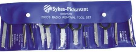 SYKES PICKAVANT 20pc RADIO REMOVAL KIT IN WALLET