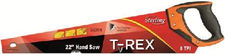 T-REX 550mm (22") 8TPI SHARKTOOTH HARDPOINT HANDSAW