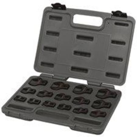 TOLEDO 15pc 3/8dr METRIC CROW FOOT WRENCH SET