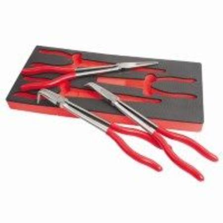 TOLEDO 3pc EXTRA LONG PLIER SET IN FOAM STORAGE TRAY