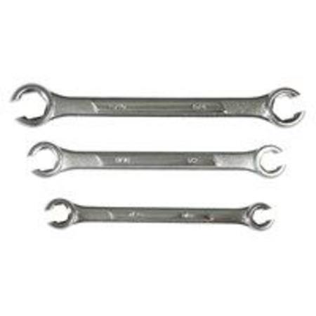 TOLEDO 3pc METRIC FLARE NUT SPANNER SET