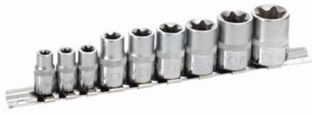 Buy TOLEDO 9pc 1/4" and 3/8"dr 6 POINT STAR E SOCKET SET E6 - E20 in NZ. 