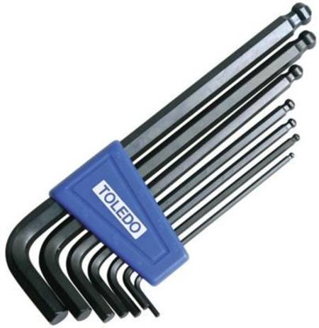 TOLEDO HEX KEY SET A/F 7pc (3/32-3/8)