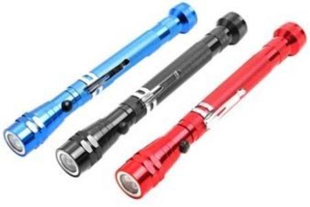 TOLSEN LED TELESCOPIC PICK UP TOOL - 3 COLOURS BLUE BLACK OR RED