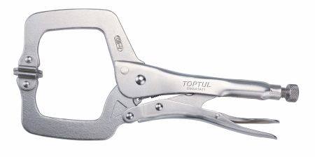 TOPTUL 11" C CLAMP LOCKING PLIER WITH SWIVEL TIPS