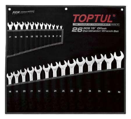 Buy TOPTUL 26PC RING & OPEN END METRIC SPANNER SET in NZ. 