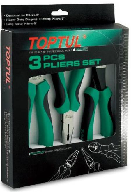 TOPTUL 3PC 200MM PLIER SET