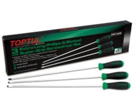 TOPTUL 3PC 400MM SCREWDRIVER SET