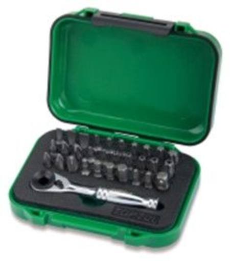 TOPTUL 31pc BIT SET WITH MINI RATCHET