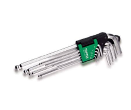 Buy TOPTUL 9PC BALL END EXTRA LONG HEX KEY SET in NZ. 