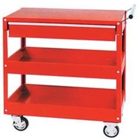 TORIN 2 TRAY AND WORKTOP TOOL CART WITH DRAWER