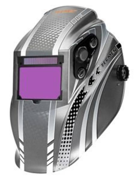 WELDMASTER iEXPERT AUTO SOLAR POWERED SILVER WELDING HELMET