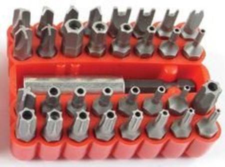 WORLDWIDE 33pc TAMPER PROOF BIT SET